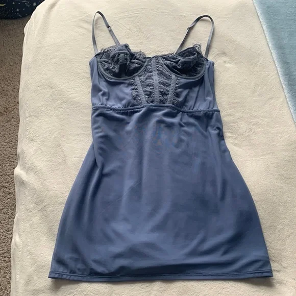 SOLD Urban Outfitters Modern Love Corset Dress - Picture 2 of 4